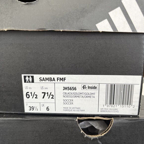 Adidas Samba “Mexico 2025 Kit” Black Colorway Men’s Size 6.5 Authentic JH5656 - Picture 8 of 8